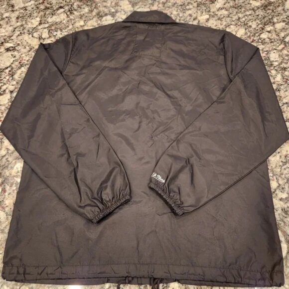 NWT Chicago Bulls Mitchell & Ness Black Windbreaker with Red Emblem - Picture 3 of 4